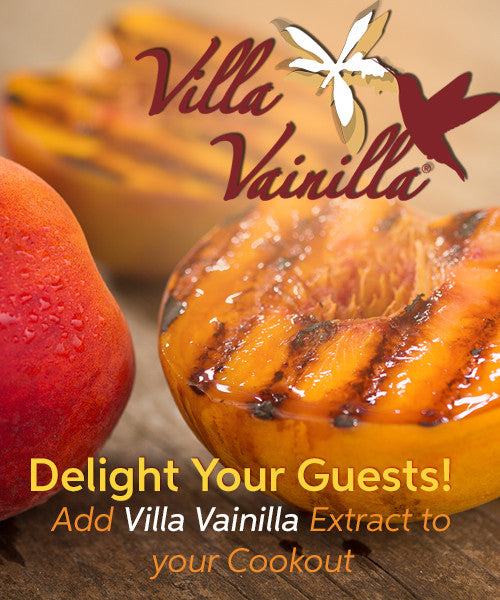 Grilled Peaches with Vanilla Syrup Villa Vainilla
