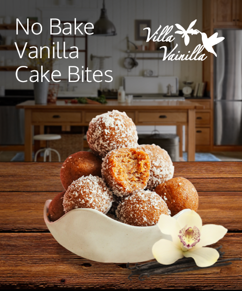 No Bake Vanilla Cake Bites