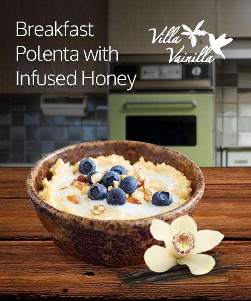 Breakfast Polenta with Infused Honey