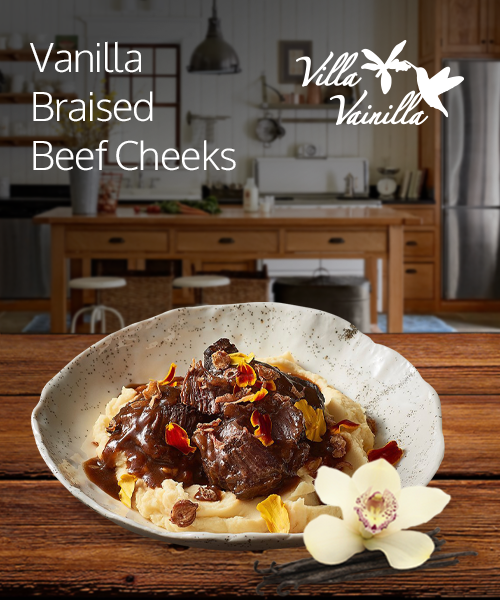 Vanilla Braised Beef Cheeks Villa Vainilla