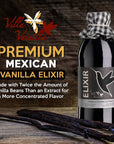 Villa Vainilla Pure Mexican Vanilla Extract 8.4oz and Elixir Super Premium Extract