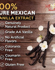Villa Vainilla Pure Mexican Vanilla Extract 1/2 gal