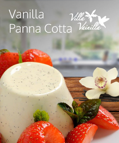 Tangy vanilla bean panna cotta