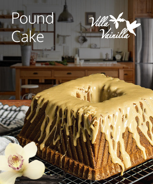 Pound Cake With Chocolate Honey Glaze