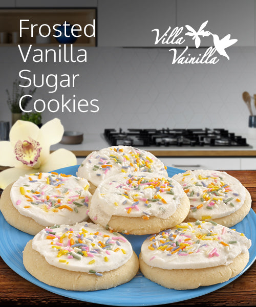 Frosted Vanilla Sugar Cookies