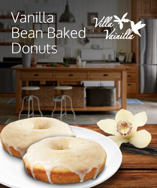 Vanilla Bean Baked Donuts
