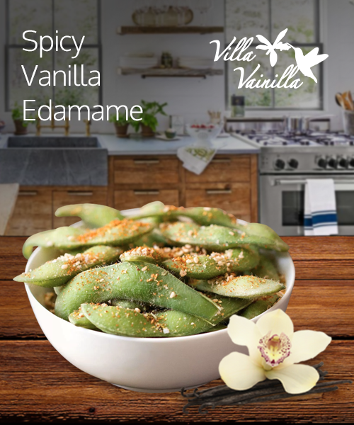 Spicy Vanilla Edamame