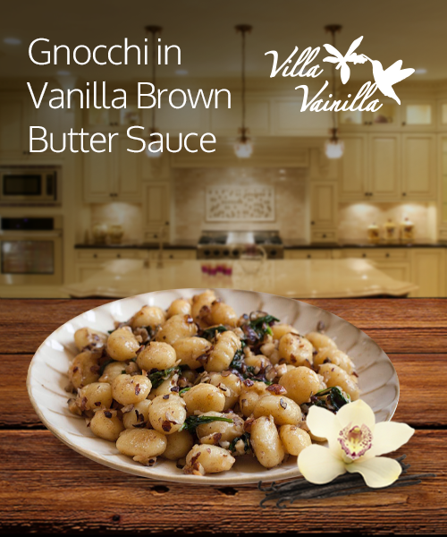 Gnocchi in Vanilla Brown Butter Sauce