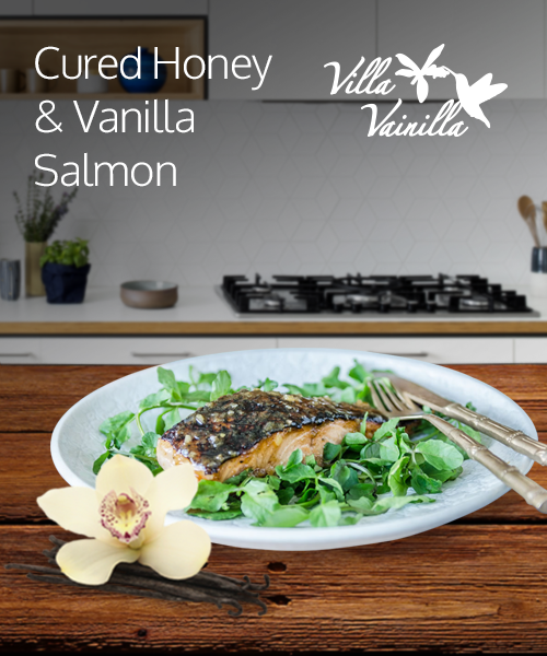 Cured Honey & Vanilla Salmon