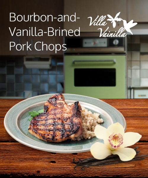 Bourbon-and-Vanilla-Brined Pork Chops