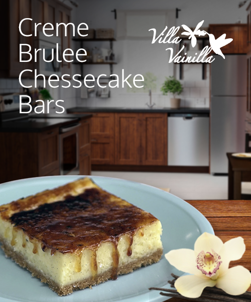 Crème brûlée Cheesecake Bars