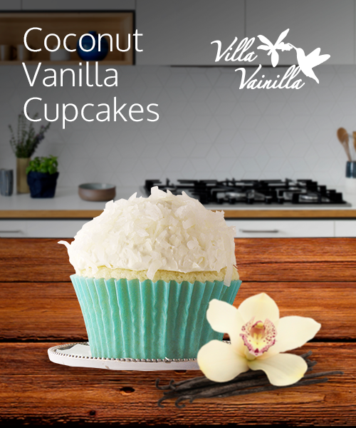 Coconut vanilla cupckaes