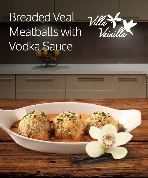 Breaded Veal Meatballs with Vodka Sauce