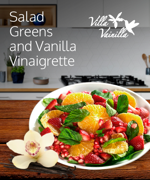 Salad Greens with Oranges and Vanilla Vinaigrette