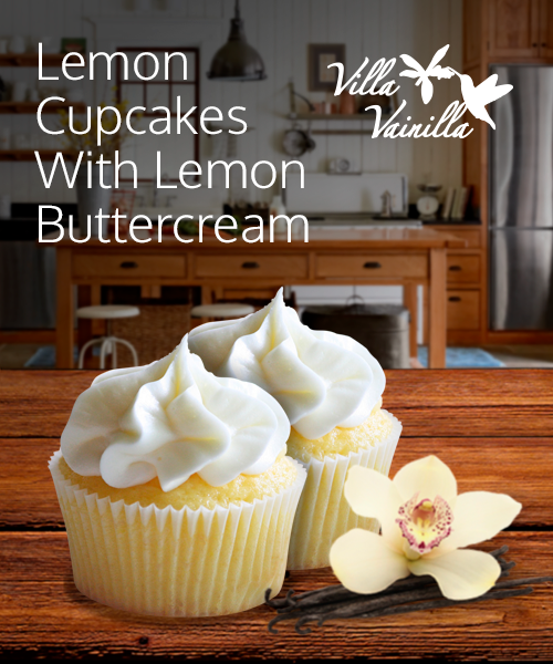 Lemon Cupcakes With Lemon Buttercream Frosting