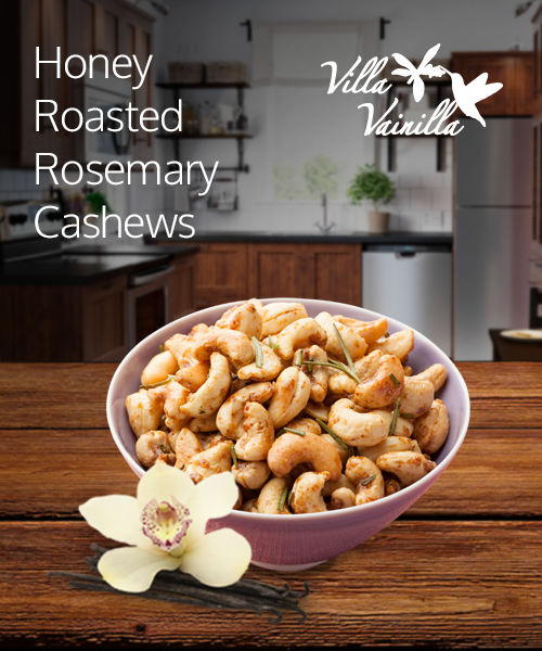 Honey Roasted Rosemary Cashews