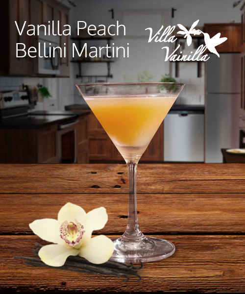 Vanilla Peach Bellini Martini