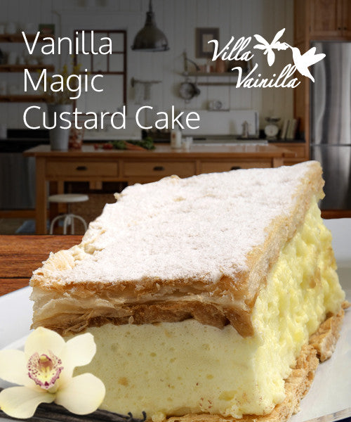 Vanilla Magic Custard Cake