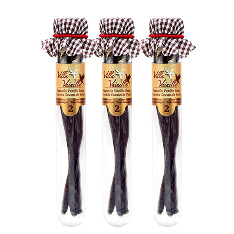 3-Pack Villa Vainilla Mexican Vanilla Beans (2 Beans)