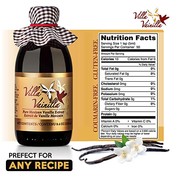 3-Pack Villa Vainilla Pure Mexican Vanilla Extract 8.4 oz